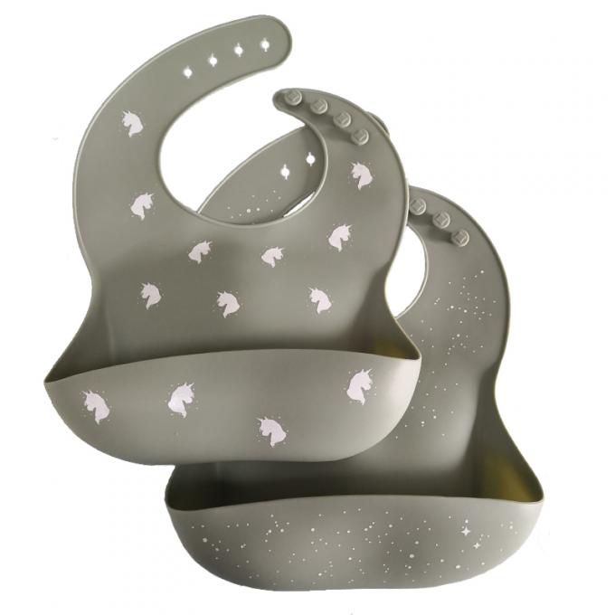 Wholesale Customized Printed Pattern Comfortable Soft BPA حر Baby Food Feeding Bib