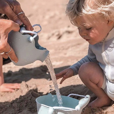 لينة الاطفال الغذاء الصف سيليكون ألعاب الشاطئ الرمال دلو BPA الحرة FDA OEM