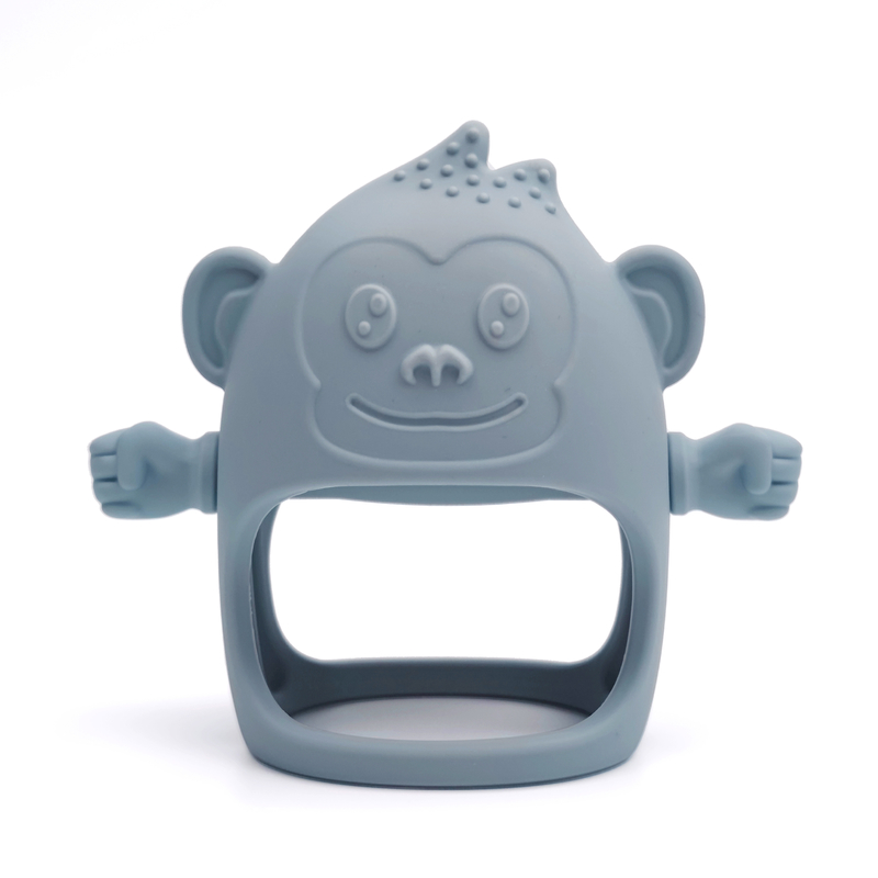 Creative Silicone Baby Teether Gorilla Shape Baby Teething Toys Anti Drop Mitten Teether