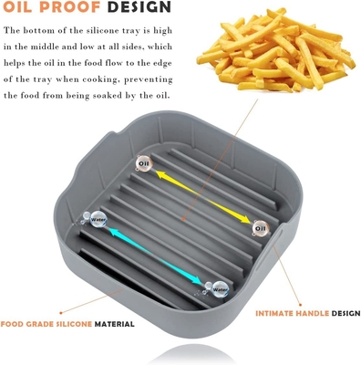 لا سلة سيليكون خالية من BPA خالية من مادة Patel Color Air Fryer آمنة في المعقم