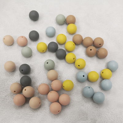 حبات تسنين من السيليكون الناعم خالية من مادة BPA وخالية من BPA خالية من خرز التسنين السائبة
