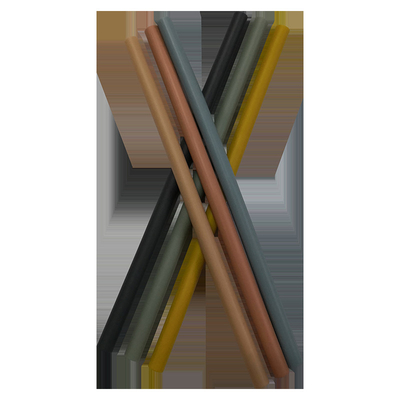 مصاصات سيليكون بديلة قابلة لإعادة الاستخدام وقابلة لإعادة الاستخدام من Bubble Tea Straw مقاس 25 سم