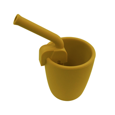كوب بقشة سيليكون للأطفال الصغار قابل لإعادة الاستخدام خالٍ من مادة BPA وخالي من الفثالات 8 * 6.5 * 6.5 سم